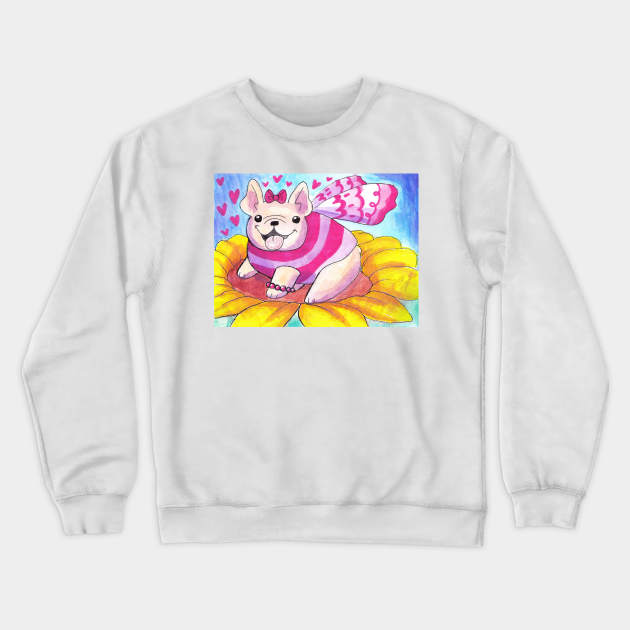 French Bulldog Fairy Crewneck Sweatshirt by saradaboru